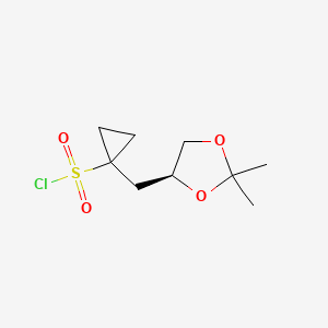 (S)-1-((2,2-Dimethyl-1,3-dioxolan-4-yl)methyl)cyclopropane-1-sulfonyl chloride