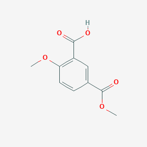 molecular formula C10H10O5 B1396599 2-Methoxy-5-(methoxycarbonyl)benzoic acid CAS No. 90183-43-0