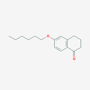 molecular formula C16H22O2 B1396601 6-(己氧基)-3,4-二氢萘-1(2H)-酮 CAS No. 62324-94-1