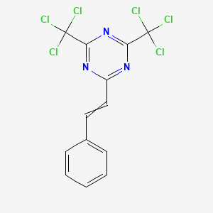 2-(2-Phenylethenyl)-4,6-bis(trichloromethyl)-1,3,5-triazine