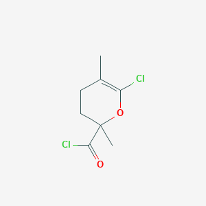 6-chloro-2,5-dimethyl-3,4-dihydro-2H-pyran-2-carbonyl chloride