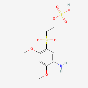 Ethanol, 2-[(5-amino-2,4-dimethoxyphenyl)sulfonyl]-, hydrogen sulfate (ester)