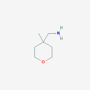 molecular formula C7H15NO B1396613 (4-Methyloxan-4-yl)methanamine CAS No. 65626-24-6