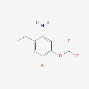 4-Bromo-5-difluoromethoxy-2-ethylphenylamine