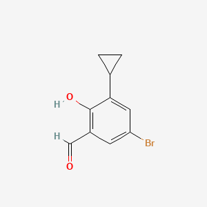 5-Bromo-3-cyclopropyl-2-hydroxybenzaldehyde