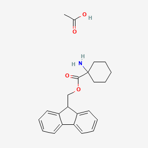 acetic acid;9H-fluoren-9-ylmethyl 1-aminocyclohexane-1-carboxylate