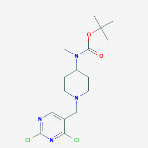 Tert-butyl (1-((2,4-dichloropyrimidin-5-yl)methyl)piperidin-4-yl)(methyl)carbamate