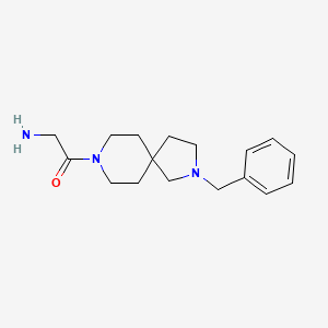 molecular formula C17H25N3O B13966331 2-Amino-1-(2-benzyl-2,8-diazaspiro[4.5]decan-8-yl)ethanone 