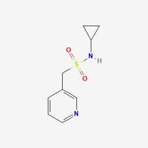 molecular formula C9H12N2O2S B13966354 N-cyclopropyl-1-(pyridin-3-yl)methanesulfonamide 