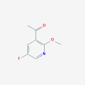 molecular formula C8H8FNO2 B13966381 1-(5-Fluoro-2-methoxypyridin-3-yl)ethanone 