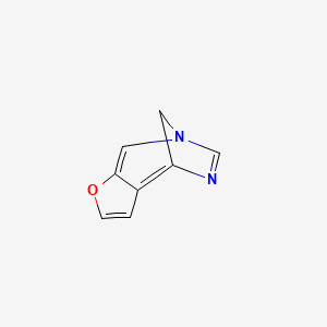 molecular formula C8H6N2O B13966433 4,7-Methano-7H-furo[2,3-E][1,3]diazepine CAS No. 478919-89-0