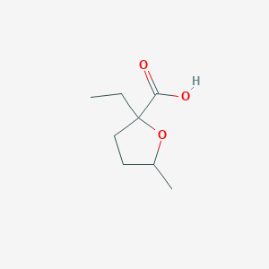 molecular formula C8H14O3 B13966513 2-Ethyl-5-methyltetrahydrofuran-2-carboxylic acid 