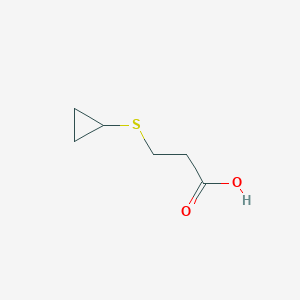 B1396652 3-(Cyclopropylsulfanyl)propanoic acid CAS No. 1566037-74-8