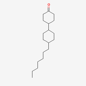 molecular formula C19H34O B13966528 4'-Heptyl-[1,1'-bicyclohexyl]-4-one 