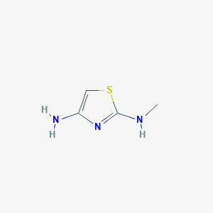 molecular formula C4H7N3S B1396653 N2-甲基噻唑-2,4-二胺 CAS No. 1451391-91-5