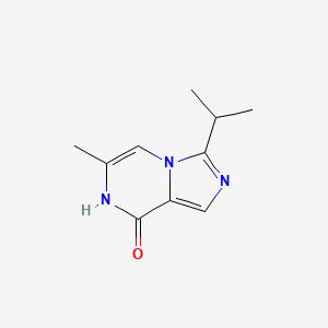 molecular formula C10H13N3O B13966574 3-Isopropyl-6-methylimidazo[1,5-a]pyrazin-8(7h)-one 