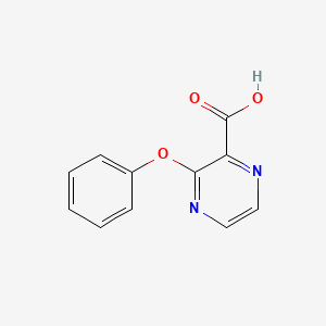 molecular formula C11H8N2O3 B1396658 3-苯氧基吡嗪-2-羧酸 CAS No. 1311278-31-5