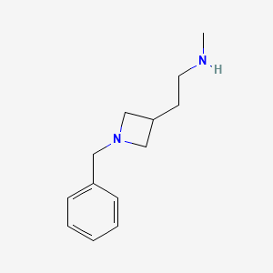 molecular formula C13H20N2 B13966620 2-(1-benzylazetidin-3-yl)-N-methylethanamine 