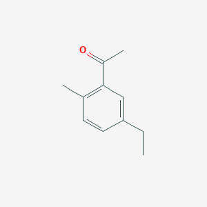 molecular formula C11H14O B13966625 Ethanone, 1-(5-ethyl-2-methylphenyl)- CAS No. 40920-52-3