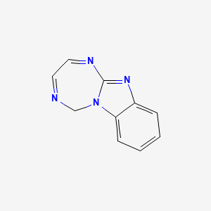 molecular formula C10H8N4 B13966638 5H-[1,3,5]Triazepino[3,2-a]benzimidazole CAS No. 50511-66-5