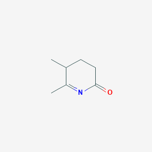 molecular formula C7H11NO B13966641 5,6-Dimethyl-4,5-dihydropyridin-2(3H)-one CAS No. 93353-39-0