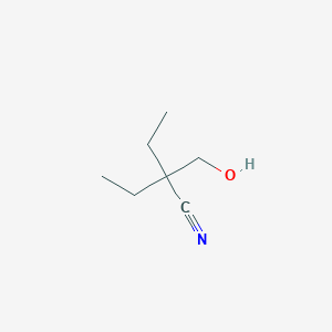 B1396666 2-Ethyl-2-(hydroxymethyl)butanenitrile CAS No. 1306738-95-3