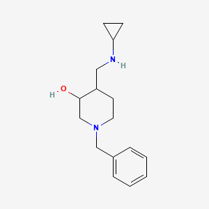 molecular formula C16H24N2O B13966694 1-Benzyl-4-((cyclopropylamino)methyl)piperidin-3-ol 