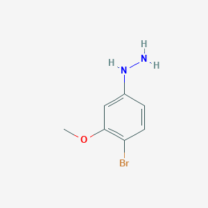 molecular formula C7H9BrN2O B1396670 (4-Bromo-3-methoxyphenyl)hydrazine CAS No. 742047-08-1