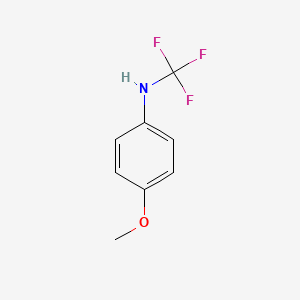 molecular formula C8H8F3NO B13966750 4-methoxy-N-(trifluoromethyl)aniline 