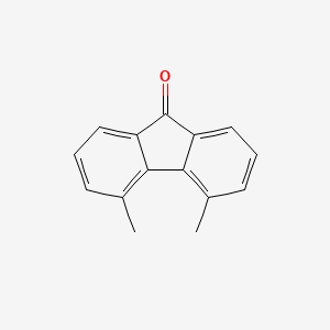 molecular formula C15H12O B13966755 4,5-Dimethyl-9h-fluoren-9-one CAS No. 41140-01-6