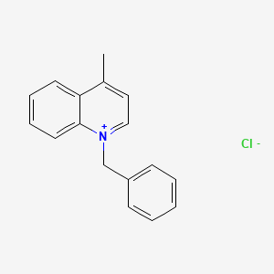 molecular formula C17H16ClN B13966764 1-Benzyl-4-methylquinolinium chloride CAS No. 52181-07-4