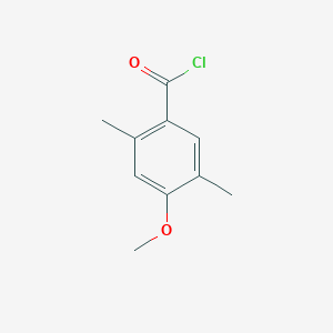 molecular formula C10H11ClO2 B13966795 4-Methoxy-2,5-dimethyl-benzoyl chloride CAS No. 279693-84-4