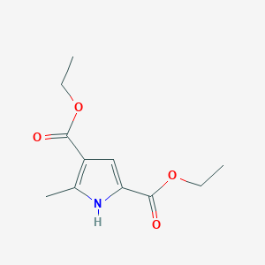 molecular formula C11H15NO4 B13966808 diethyl 5-methyl-1H-pyrrole-2,4-dicarboxylate 