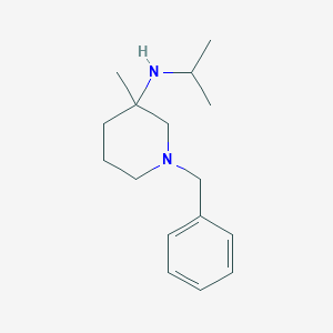 molecular formula C16H26N2 B13966839 1-benzyl-N-isopropyl-3-methylpiperidin-3-amine 