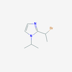 molecular formula C8H13BrN2 B13966847 2-(1-bromoethyl)-1-isopropyl-1H-imidazole 