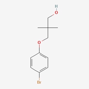 molecular formula C11H15BrO2 B1396685 3-(4-溴苯氧基)-2,2-二甲基丙醇 CAS No. 279262-76-9