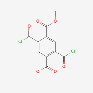 molecular formula C12H8Cl2O6 B13966861 1,4-Benzenedicarboxylic acid, 2,5-bis(chlorocarbonyl)-, dimethyl ester CAS No. 19014-14-3