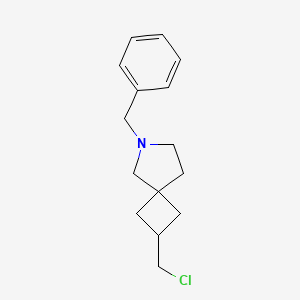 molecular formula C15H20ClN B13966879 6-Benzyl-2-(chloromethyl)-6-azaspiro[3.4]octane 