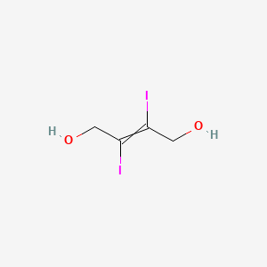 molecular formula C4H6I2O2 B1396688 (E)-2,3-二碘丁-2-烯-1,4-二醇 CAS No. 62994-00-7