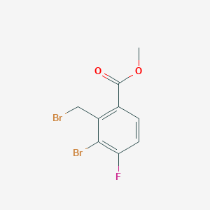 Methyl 3-bromo-2-(bromomethyl)-4-fluorobenzoate