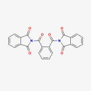 molecular formula C24H12N2O6 B13966911 Isophthaloyl bisphthalimide CAS No. 7399-06-6