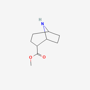 molecular formula C9H15NO2 B1396692 外消旋-8-氮杂双环[3.2.1]辛烷-2-甲酸甲酯 CAS No. 1408075-58-0