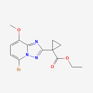 Ethyl 1-(5-bromo-8-methoxy-[1,2,4]triazolo[1,5-a]pyridin-2-yl)cyclopropanecarboxylate