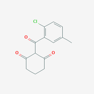 molecular formula C14H13ClO3 B13966949 2-(2-Chloro-5-methylbenzoyl)cyclohexane-1,3-dione CAS No. 88562-15-6