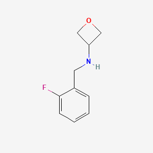 molecular formula C10H12FNO B1396695 N-(2-氟苄基)氧杂环-3-胺 CAS No. 1340533-08-5
