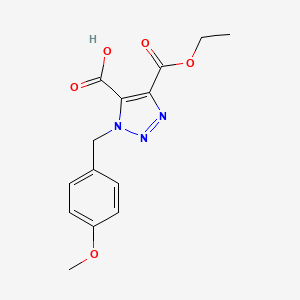 4-(Ethoxycarbonyl)-1-(4-methoxybenzyl)-1H-1,2,3-triazole-5-carboxylic acid