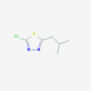 molecular formula C6H9ClN2S B1396705 2-氯-5-异丁基-1,3,4-噻二唑 CAS No. 99420-56-1
