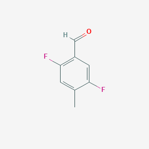molecular formula C8H6F2O B1396710 2,5-二氟-4-甲基苯甲醛 CAS No. 879093-07-9