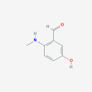 5-Hydroxy-2-(methylamino)benzaldehyde