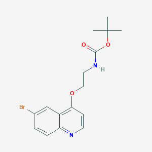 Tert-butyl 2-(6-bromoquinolin-4-yloxy)ethylcarbamate